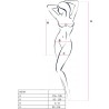 PASSION - BS101 BODYSTOCKING NEGRO TALLA ÚNICA