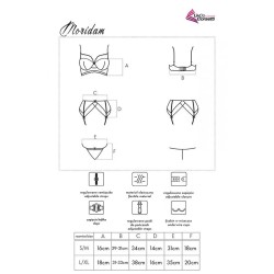 LIVCO CORSETTI FASHION - MORIDAM LC 90552 SUJETADOR LIGUERO PANTY NEGRO S-M