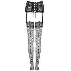 LIVCO CORSETTI FASHION - JELLY LC 90673 LIGUERO MEDIAS NEGRO S-M