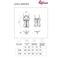 LIVCO CORSETTI FASHION - GIELLANDRA FOR THE SENSES COLLECTION CORSET PANTY NEGRO S-M