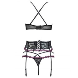 LIVCO CORSETTI FASHION - SNEHANA LC 90443 SUJETADOR LIGUERO PANTY NEGRO S-M