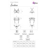 LIVCO CORSETTI FASHION - SNEHANA LC 90443 SUJETADOR LIGUERO PANTY NEGRO S-M