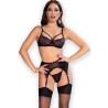 CHILIROSE - CR 4693 SET CUATRO PIEZAS ROJO-NEGRO S