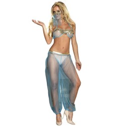 SUBBLIME - SET DE LENCERIA INDIA STYLE AZUL S-M