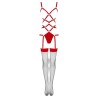 LIVCO CORSETTI FASHION - THIARA LC 20213 SET BODY MEDIAS ROJA S-M