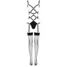 LIVCO CORSETTI FASHION - THIARA LC 20213 SET BODY MEDIAS NEGRO S-M