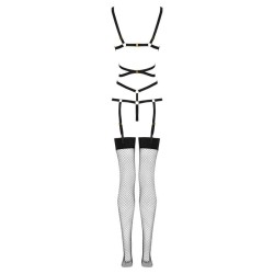 LIVCO CORSETTI FASHION - THIARA LC 20213 SET BODY MEDIAS NEGRO S-M