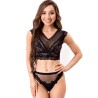 LIVCO CORSETTI FASHION - ELIN LC 20212 SUJETADOR PANTIES NEGRO S-M