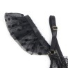SUBBLIME - 957483 CONJUNTO SUJETADOR Y LIGA DE ENCAJE NEGRO S-M