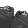 SUBBLIME - 957544 VESTIDO DE CUERO CON CUELLO DE ENCAJE NEGRO S-M
