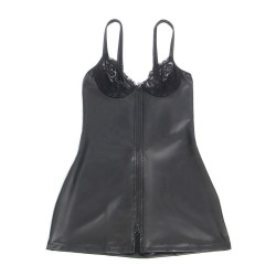 SUBBLIME - 957568 VESTIDO DE CUERO CON CREMALLERA NEGRO S-M