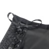 SUBBLIME - 957582 CONJUNTO SUJETADOR Y FALDA DE CUERO NEGRO S-M