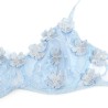 SUBBLIME - 957629 CONJUNTO SUJETADOR Y PANTIES CON BORDADOS DE FLORES CELESTE S-M