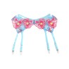 SUBBLIME - 957643 CONJUNTO SUJETADOR Y LIGUERO CON BORDADOS DE FLORES ROSAS S-M