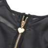 SUBBLIME - 957667 VESTIDO DE CUERO CON CREMALLERA DE CORAZÓN NEGRO S-M