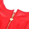 SUBBLIME - 957681 VESTIDO DE CUERO CON CREMALLERA DE CORAZÓN ROJO S-M