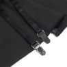 SUBBLIME - 957704 VESTIDO DE CUERO CON CREMALLERA Y ENCAJE NEGRO S-M