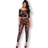 CHILIROSE - CR 4661 TOP and LEGGINS NARANJA S-M
