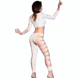 CHILIROSE - CR 3654 TOP and LEGGINS NEGRO S-M