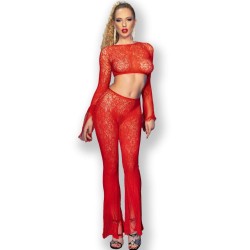 CHILIROSE - CR 4648 TOP and PANTALON NEGRO S-L
