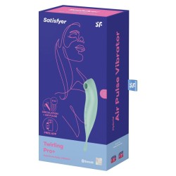 SATISFYER - TWIRLING PRO ESTIMULADOR Y VIBRADOR APP ROJO