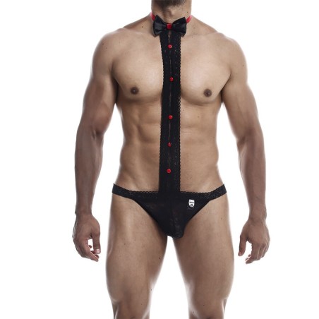 MOB - ESMOQUIN CON TANGA DE ENCAJE TALLA L-XL