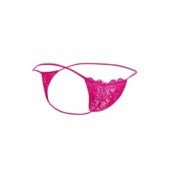 MOB - TANGA DE ENCAJE ROSA TALLA L-XL