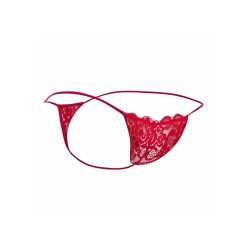 MOB - TANGA DE ENCAJE ROJO TALLA L-XL
