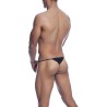 MOB - V-STRING DE MICROFIBRA NEGRA TALLA L-XL