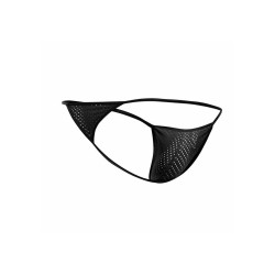 MOB - V-STRING DE MICROFIBRA NEGRA TALLA L-XL