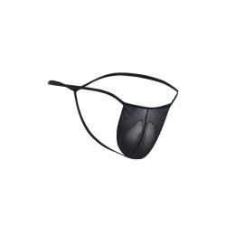 MOB - TANGA TRANSPARENTE CON FORMA DE T NEGRO TALLA L-XL