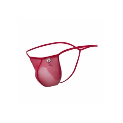 MOB - TANGA TRANSPARENTE CON FORMA DE T ROJO TALLA L-XL
