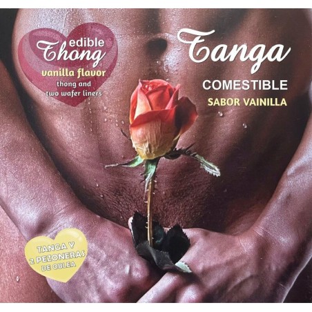 HOTFLOWERS - TANGA 2 PEZONES OBLEA VAINILLA HOMBRE -es-pt-en-fr-it-