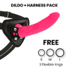 DELTA CLUB - TOYS DILDO ARNES ROSA SILICONA MEDICA 20 CM -O- 4 CM