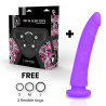 DELTA CLUB - TOYS ARNES DILDO LILA SILICONA MEDICA 20 CM -O- 4 CM