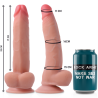 ROCKARMY - ARNÉS DUAL DENSITY LEOPARD DILDO REALISTA 23 CM -O- 4.77 CM