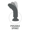 KING COCK - DILDO VIBRADOR CON TESTÍCULOS 17.78 CM NATURAL