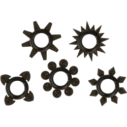OHMAMA - SET 5 ANILLOS SILICONA TESTÍCULOS Y PENE