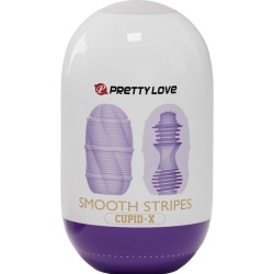 PRETTY LOVE - HUEVO MASTURBADOR SMOOTH STRIPES CUPID