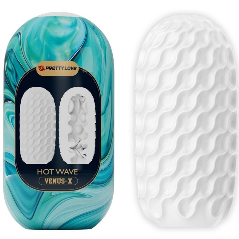 PRETTY LOVE - HOT WAVE MASTURBADOR MASCULINO SILICONA BLANCO PRETTY LOVE - HOT WAVE MASTURBADOR MASCULINO SILICONA BLANCO