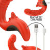 INTENSE - PAULINA VIBRADOR and ESTIMULADOR EN FORMA DE U ROJO