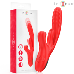 INTENSE - KAROL VIBRADOR MULTIFUNCIÓN EMPUJE and ESTIMULACIÓN and ONDAS ESTIMULADORAS ROJO