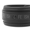 FETISH SUBMISSIVE - COLLAR Y ESPOSAS CUERO VEGANO CON FORRO DE NEOPRENO