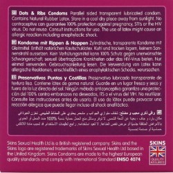 SKINS - DOTS and RIBS PRESERVATIVOS PREMIUM PACK 4
