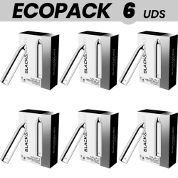 ECOPACK 6 UDS - BLACKandSILVER BALA MAGNETICA VIBRADORA KAILAN 2 SILVER
