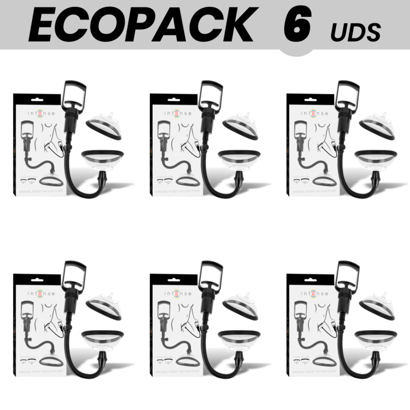 ECOPACK 6 UDS - INTENSE PUMP ONDAS ESTIMULADORAS VAGINA MANUAL MUJER