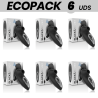 ECOPACK 6 UDS - BLACKandSILVER DRAKE DELUXE SUCKING VIBE SILICONA RECARGABLE NEGRO