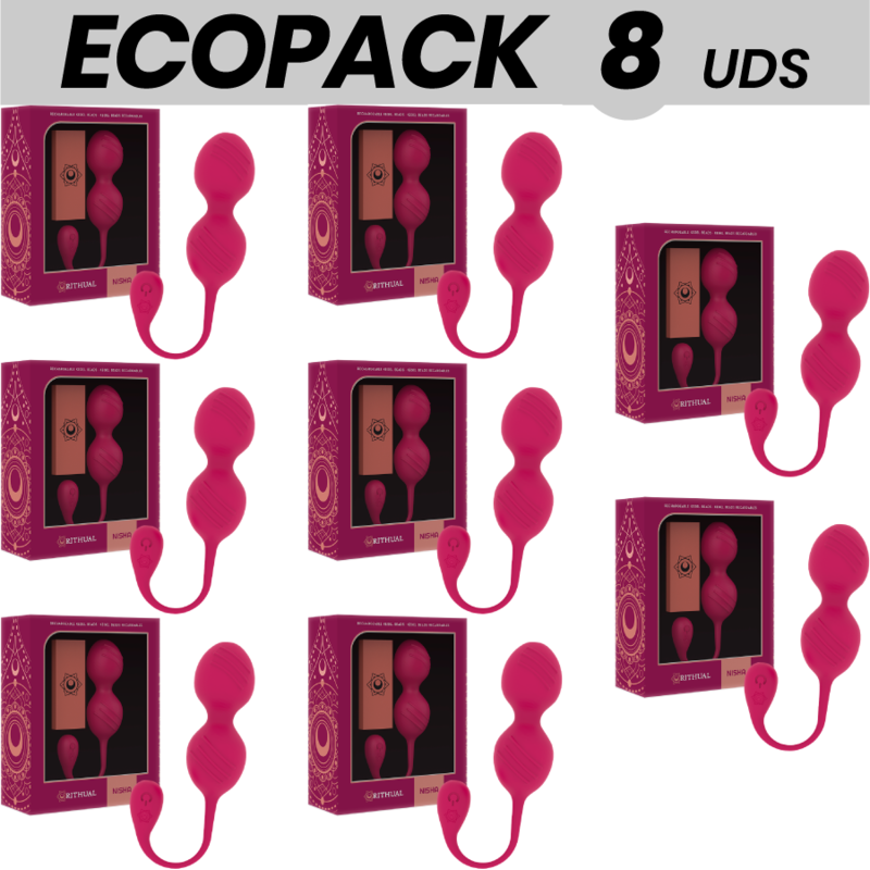 RITUAL NISHA BOLAS KEGEL RECARGABLES VIBRADORAS ORQUIDEA 7 1 GRATIS