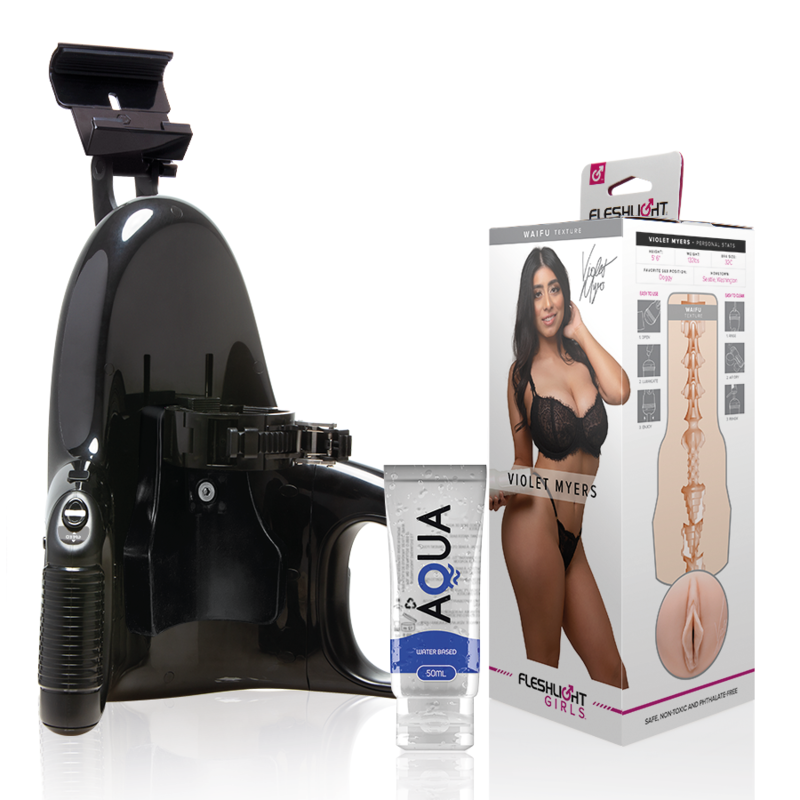 FLESHLIGHT - VIOLET MYERS WAIFU UNIVERSAL LAUNCH LUBRICANTE AQUA QUALITY 50 ML
