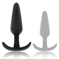 BLACKandSILVER - KAEL PLUG ANAL SILICONA CON ASA MEDIANO